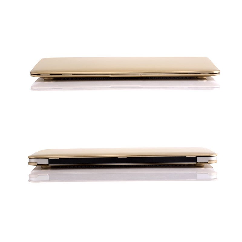 RUBAN Case Compatible with MacBook Air 11 Inch Release (A1370/A1465), Plastic Hard Case Cover for MacBook Air 11 Inch, Gold - Image 3